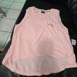 Hurley baby biker pink tank XL